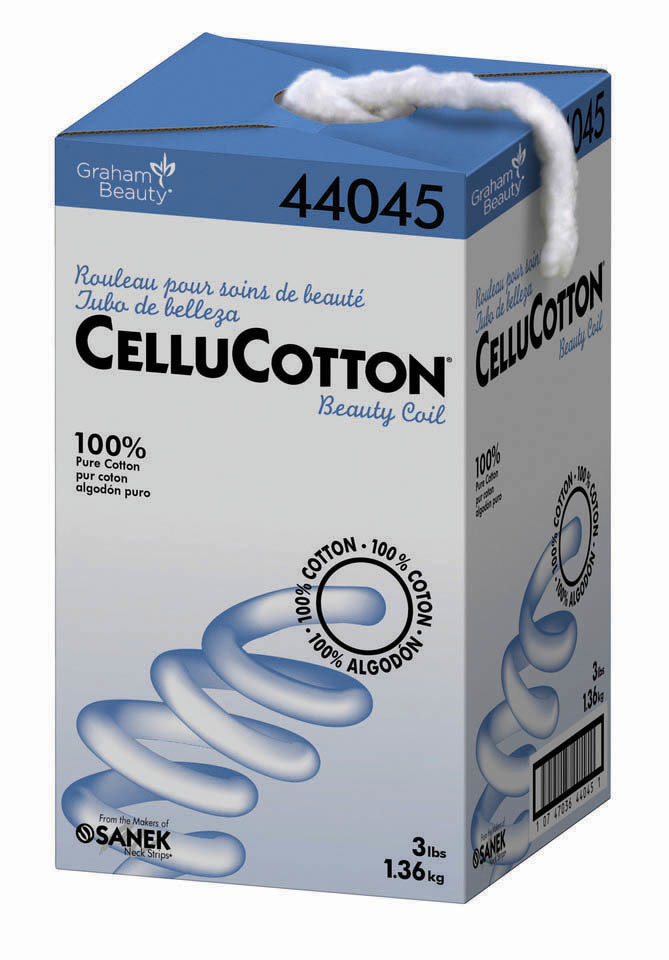 44045 Graham Beauty® CelluCotton® Beauty Coil cotton 3lbs dispenser box